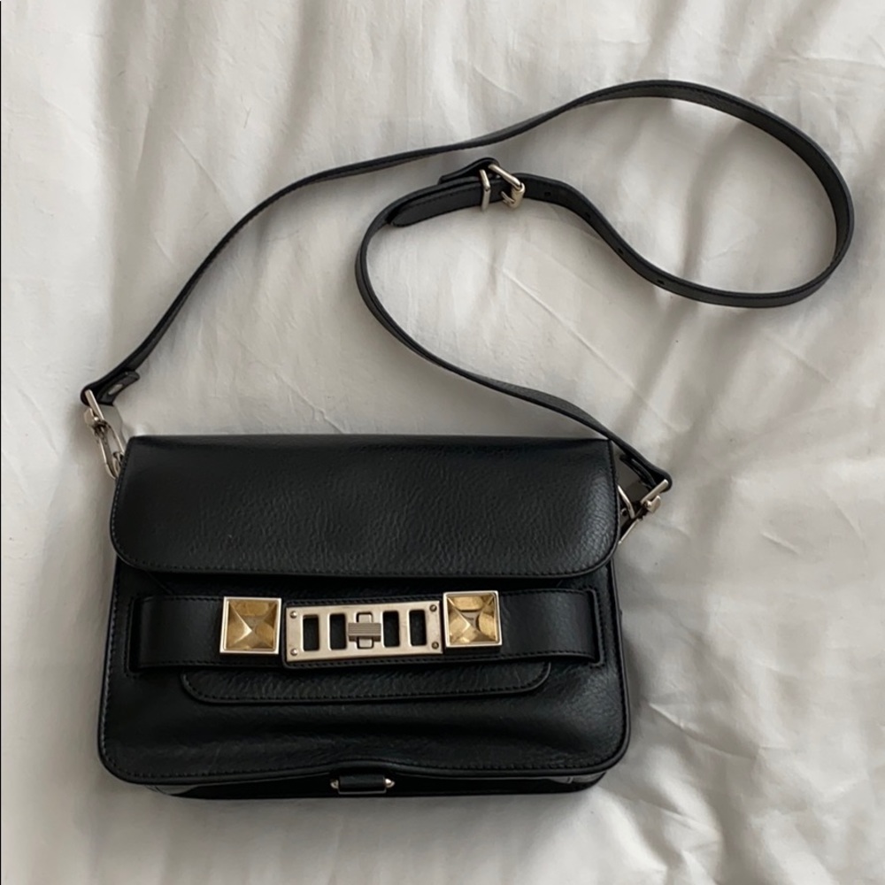 Proenza Schouler PS11 Mini Black Leather Crossbody